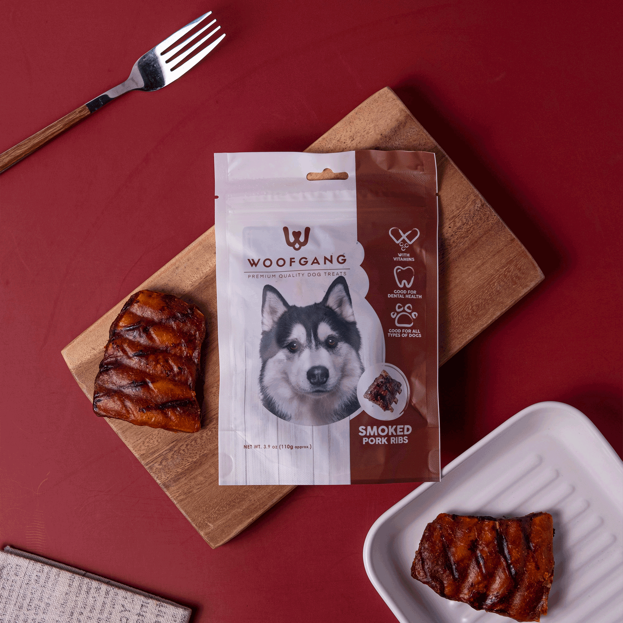 Woofgang American Baby Back Ribs Dental Dog Treats